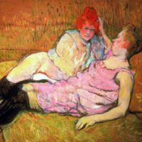The Sofa by Toulouse-Lautrec