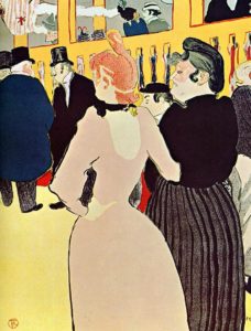at-the-moulin-rouge-la-goulue-with-her-sister-1892-45x34-At the Moulin Rouge, La Goulue with Her Sister