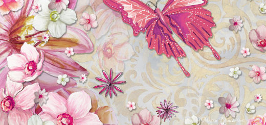 NO2sophisticated-elegant-whimsical-pink-butterfly-floral-flower-art-springs-joy-by-megan-duncanson-megan-duncanson